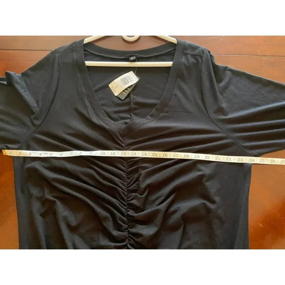 Torrid New Ruched Long Sleeve Bodycon Dress in Black Size 4X Size 4 Size 4XL - Picture 10 of 12